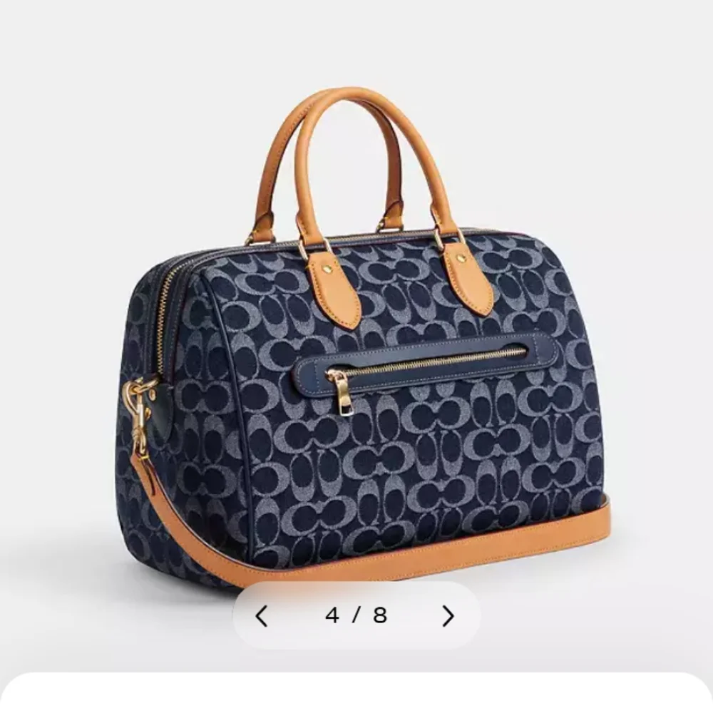 Coach Large Rowan Signature Canvas Satchel Still In Plastic - Picture 2 of 6